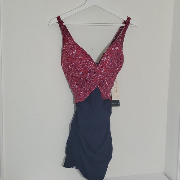 🆕️ PROFILE BY GOTTEX One Piece Swim Dress - Picture 3 of 10